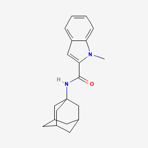 molecular formula C20H24N2O B7528068 N-(1-adamantyl)-1-methyl-indole-2-carboxamide 