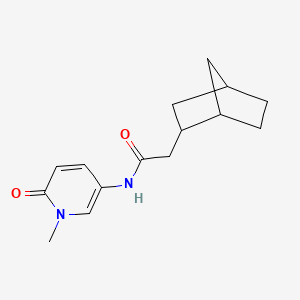 molecular formula C15H20N2O2 B7528071 2-(2-bicyclo[2.2.1]heptanyl)-N-(1-methyl-6-oxopyridin-3-yl)acetamide 