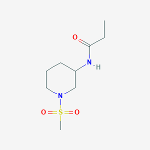 molecular formula C9H18N2O3S B7528084 N-(1-methylsulfonylpiperidin-3-yl)propanamide 