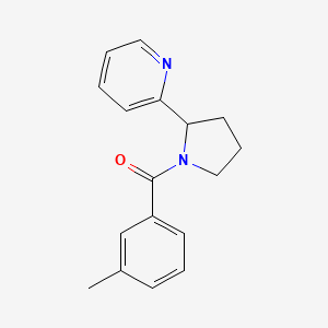 (3-Methylphenyl)-(2-pyridin-2-ylpyrrolidin-1-yl)methanone