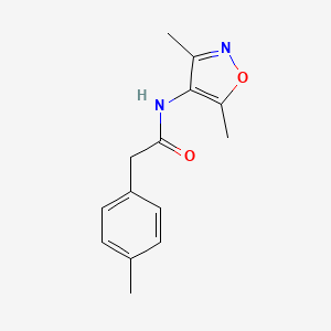 N-(3,5-dimethyl-1,2-oxazol-4-yl)-2-(4-methylphenyl)acetamide