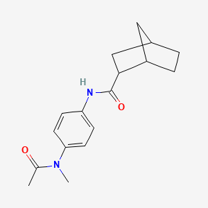 molecular formula C17H22N2O2 B7528263 N-[4-[acetyl(methyl)amino]phenyl]bicyclo[2.2.1]heptane-2-carboxamide 