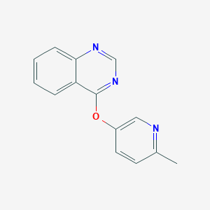 molecular formula C14H11N3O B7528267 4-(6-Methylpyridin-3-yl)oxyquinazoline 