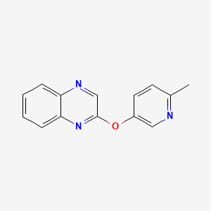 molecular formula C14H11N3O B7528277 2-(6-Methylpyridin-3-yl)oxyquinoxaline 