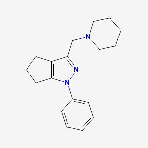 1-phenyl-3-(piperidin-1-ylmethyl)-5,6-dihydro-4H-cyclopenta[c]pyrazole