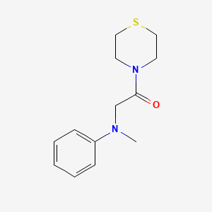 molecular formula C13H18N2OS B7528369 2-(N-methylanilino)-1-thiomorpholin-4-ylethanone 