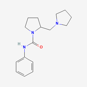 N-phenyl-2-(pyrrolidin-1-ylmethyl)pyrrolidine-1-carboxamide