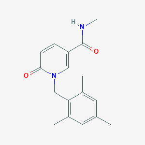 molecular formula C17H20N2O2 B7528430 N-methyl-6-oxo-1-[(2,4,6-trimethylphenyl)methyl]pyridine-3-carboxamide 