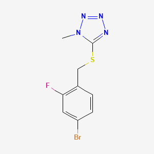 5-[(4-Bromo-2-fluorophenyl)methylsulfanyl]-1-methyltetrazole