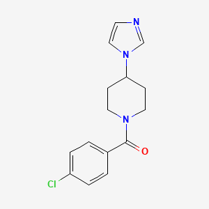 (4-Chlorophenyl)-(4-imidazol-1-ylpiperidin-1-yl)methanone