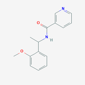 N-[1-(2-methoxyphenyl)ethyl]pyridine-3-carboxamide