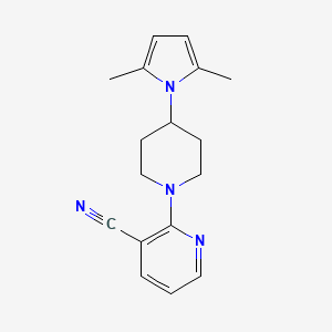 2-[4-(2,5-Dimethylpyrrol-1-yl)piperidin-1-yl]pyridine-3-carbonitrile