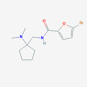molecular formula C13H19BrN2O2 B7528560 5-bromo-N-[[1-(dimethylamino)cyclopentyl]methyl]furan-2-carboxamide 