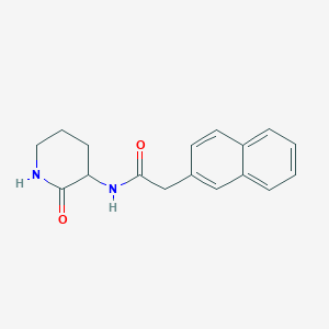 2-naphthalen-2-yl-N-(2-oxopiperidin-3-yl)acetamide