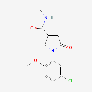 1-(5-chloro-2-methoxyphenyl)-N-methyl-5-oxopyrrolidine-3-carboxamide
