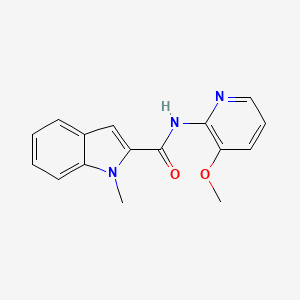 molecular formula C16H15N3O2 B7528656 N-(3-methoxypyridin-2-yl)-1-methylindole-2-carboxamide 