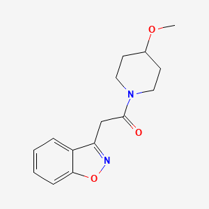 2-(1,2-Benzoxazol-3-yl)-1-(4-methoxypiperidin-1-yl)ethanone