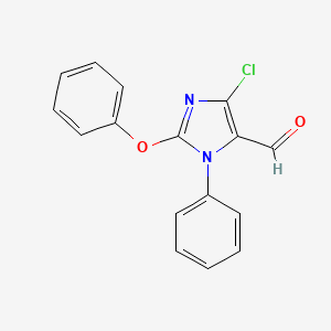 1-Phenyl-2-phenoxy-4-chloro-1h-imidazole-5-carbaldehyde