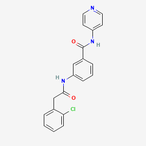 3-[[2-(2-chlorophenyl)acetyl]amino]-N-pyridin-4-ylbenzamide