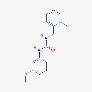 molecular formula C16H18N2O2 B7528819 1-(3-Methoxyphenyl)-3-[(2-methylphenyl)methyl]urea 