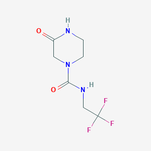 3-oxo-N-(2,2,2-trifluoroethyl)piperazine-1-carboxamide