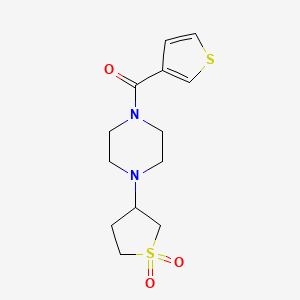 [4-(1,1-Dioxothiolan-3-yl)piperazin-1-yl]-thiophen-3-ylmethanone