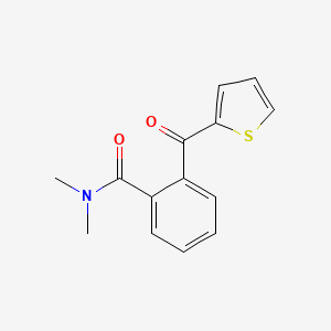 molecular formula C14H13NO2S B7528873 N,N-dimethyl-2-(thiophene-2-carbonyl)benzamide 