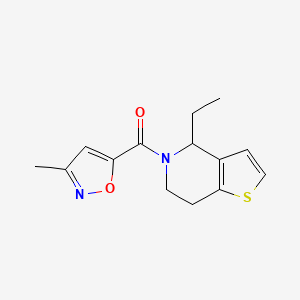 (4-ethyl-6,7-dihydro-4H-thieno[3,2-c]pyridin-5-yl)-(3-methyl-1,2-oxazol-5-yl)methanone