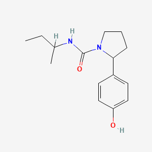 molecular formula C15H22N2O2 B7528903 N-butan-2-yl-2-(4-hydroxyphenyl)pyrrolidine-1-carboxamide 