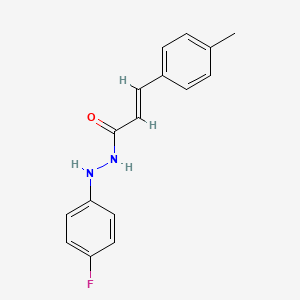 molecular formula C16H15FN2O B7528916 (E)-N'-(4-fluorophenyl)-3-(4-methylphenyl)prop-2-enehydrazide 
