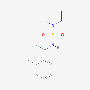 molecular formula C13H22N2O2S B7528947 1-[1-(Diethylsulfamoylamino)ethyl]-2-methylbenzene 