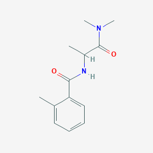 molecular formula C13H18N2O2 B7528958 N-[1-(dimethylamino)-1-oxopropan-2-yl]-2-methylbenzamide 