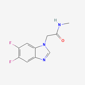 2-(5,6-difluorobenzimidazol-1-yl)-N-methylacetamide