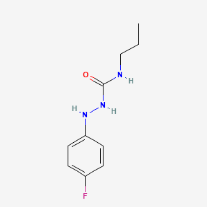 molecular formula C10H14FN3O B7529007 1-(4-Fluoroanilino)-3-propylurea 