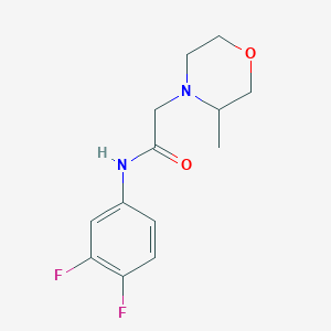N-(3,4-difluorophenyl)-2-(3-methylmorpholin-4-yl)acetamide