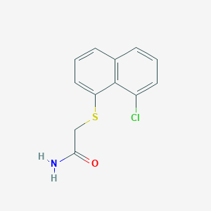 2-(8-Chloronaphthalen-1-yl)sulfanylacetamide