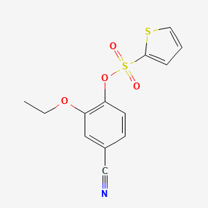 (4-Cyano-2-ethoxyphenyl) thiophene-2-sulfonate