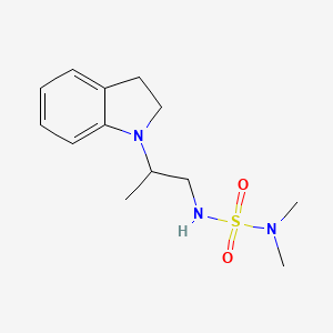 molecular formula C13H21N3O2S B7529047 1-[1-(Dimethylsulfamoylamino)propan-2-yl]-2,3-dihydroindole 