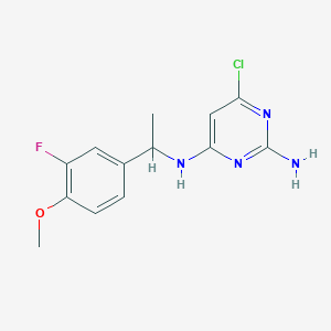 6-chloro-4-N-[1-(3-fluoro-4-methoxyphenyl)ethyl]pyrimidine-2,4-diamine