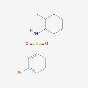 molecular formula C13H18BrNO2S B7529054 3-bromo-N-(2-methylcyclohexyl)benzenesulfonamide 