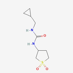 molecular formula C9H16N2O3S B7529089 1-(Cyclopropylmethyl)-3-(1,1-dioxothiolan-3-yl)urea 