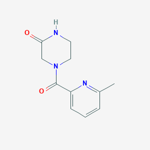 molecular formula C11H13N3O2 B7529090 4-(6-Methylpyridine-2-carbonyl)piperazin-2-one 