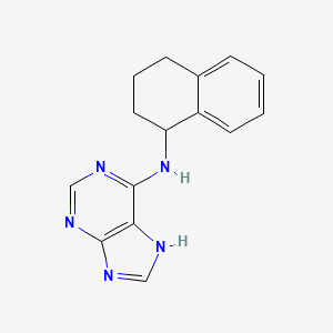 N-(1,2,3,4-tetrahydronaphthalen-1-yl)-7H-purin-6-amine