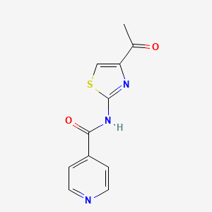 N-(4-acetyl-1,3-thiazol-2-yl)pyridine-4-carboxamide