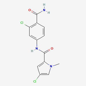 N-(4-carbamoyl-3-chlorophenyl)-4-chloro-1-methylpyrrole-2-carboxamide
