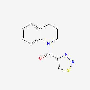 molecular formula C12H11N3OS B7529201 3,4-dihydro-2H-quinolin-1-yl(thiadiazol-4-yl)methanone 