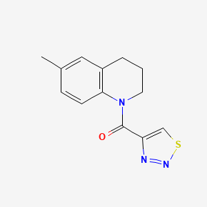 (6-methyl-3,4-dihydro-2H-quinolin-1-yl)-(thiadiazol-4-yl)methanone