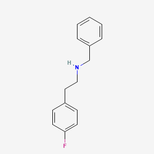 molecular formula C15H16FN B7529235 N-benzyl-2-(4-fluorophenyl)ethanamine 