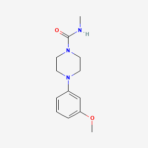 molecular formula C13H19N3O2 B7529238 4-(3-methoxyphenyl)-N-methylpiperazine-1-carboxamide 