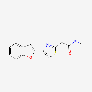 2-[4-(1-benzofuran-2-yl)-1,3-thiazol-2-yl]-N,N-dimethylacetamide